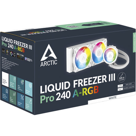 Chłodzenie wodne Arctic Liquid Freezer III Pro 240 A-RGB (białe, 4-pinowe złącze wentylatora PWN)