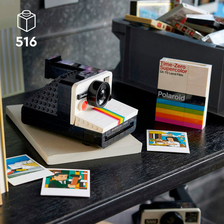 LEGO Ideas Polaroid Onestep SX-70 Zabawka konstrukcyjna z aparatem (21345)