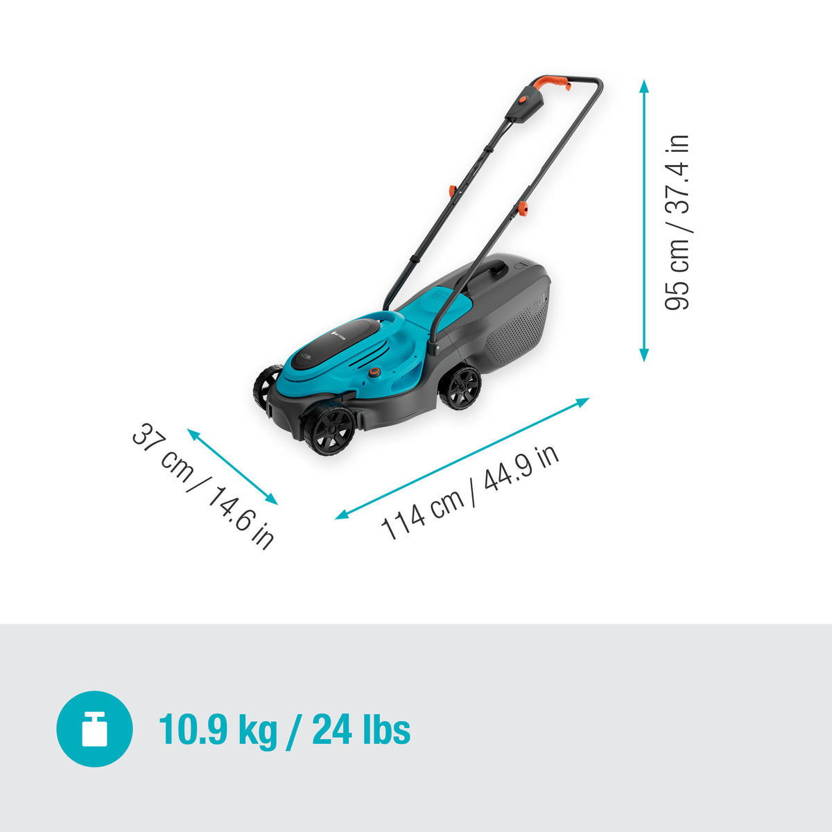 Kosiarka Gardena easymax 32 18v p4a solo