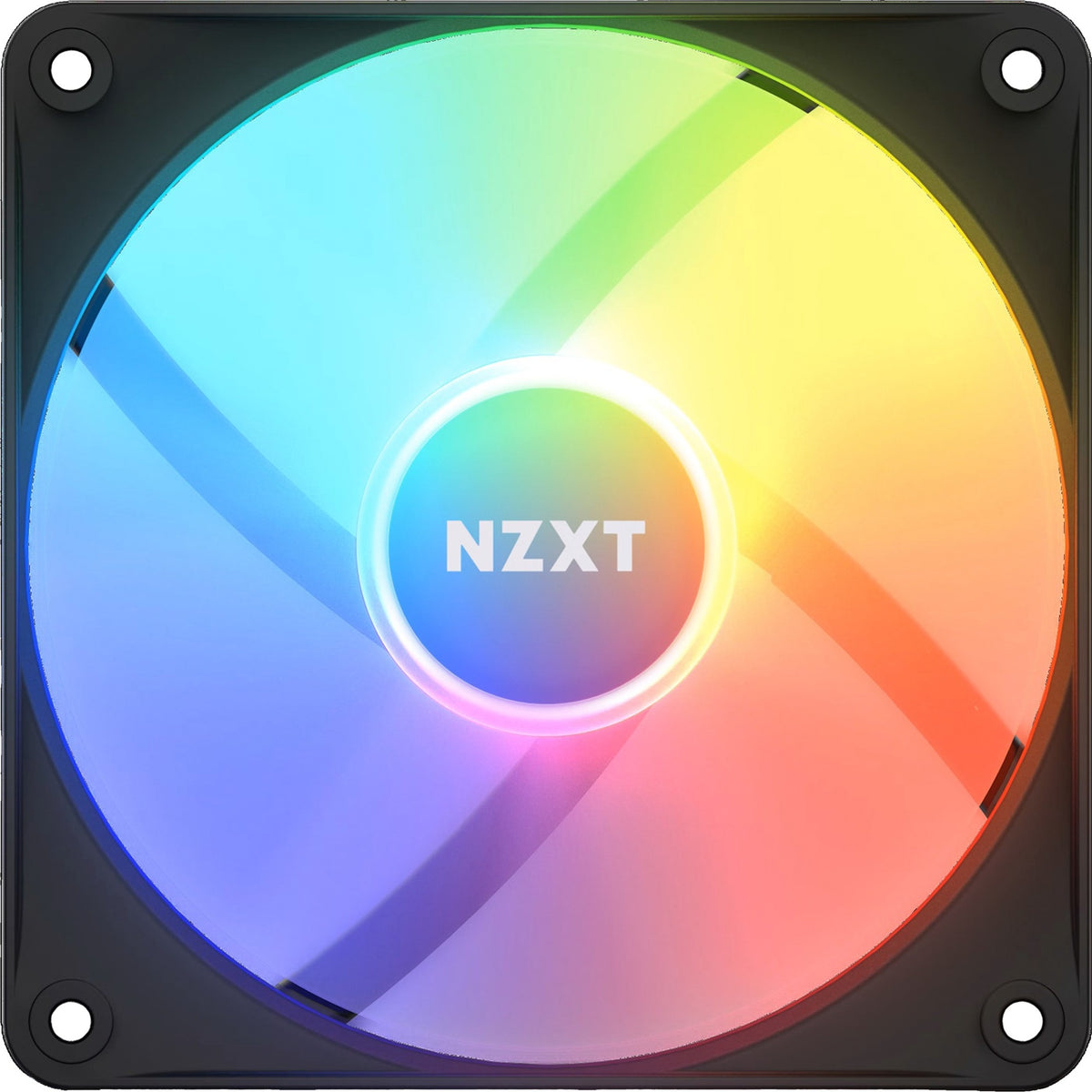 Wentylator z rdzeniem rgb Nzxt f120 rgb (czarny, 120 x 120 x 26 mm, pwm, bez kontrolera)
