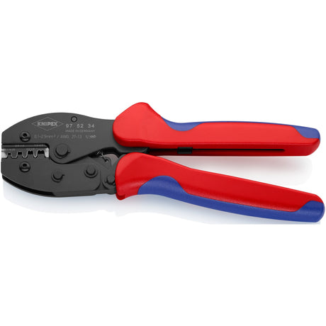 Knipex preciforce 97 52 34 szczypce do zaciskania sb (czerwony niebieski, izolacja, zaciskanie 0,1 - 2,5 mm²)