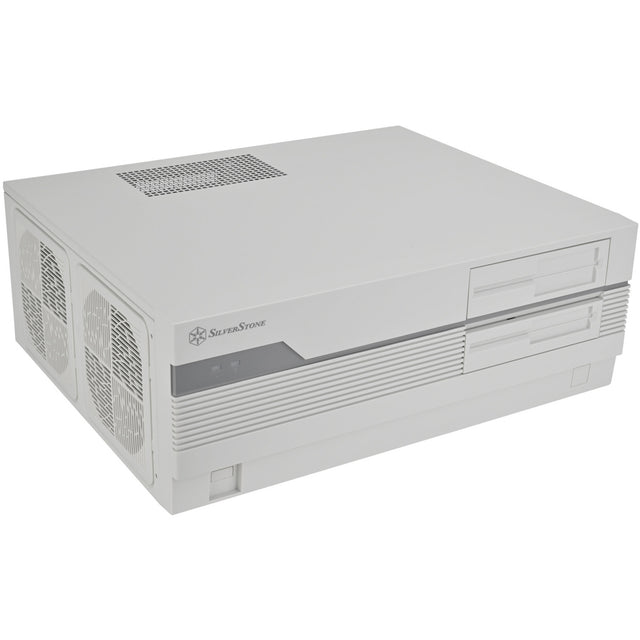 Obudowa Silverstone FLP01 HTPC (kremowa | 2x USB-A | 1x USB-C)