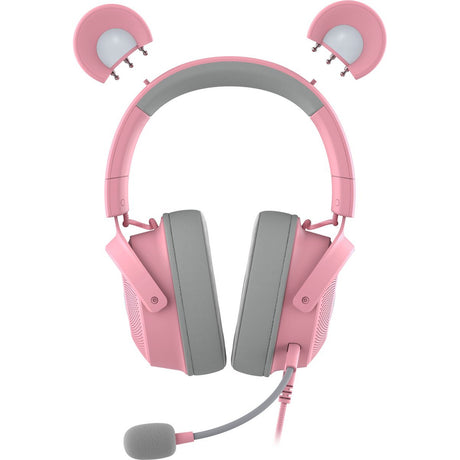 Nauszny zestaw słuchawkowy do gier Razer Kraken Kitty V2 Pro RGB (różowy)