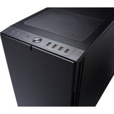 Konstrukcja fraktalna definiuje obudowę midi tower r5 (czarna | 4x usb-a)
