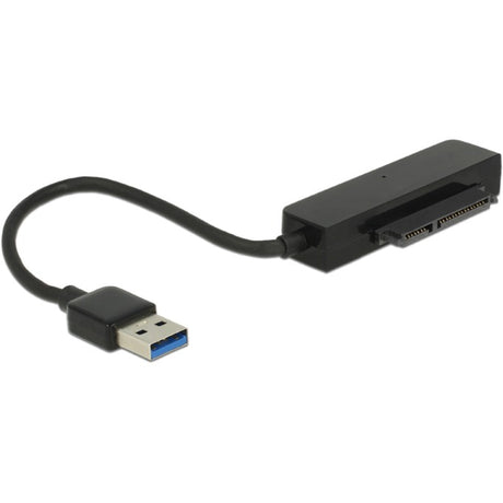 Delock Konwerter USB-A 3.2 > 22-pinowa wtyczka SATA (czarna, 0,15 m)