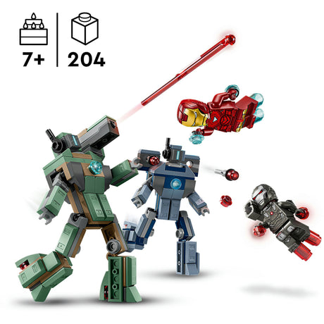 Lego® ǀ Marvel Iron Man i machina wojenna kontra drony młotkowe - 76320