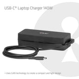 Club 3d usb-c laptop charger 140w, 1 meter (zwart, 1x usb-c)