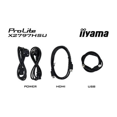 Monitor Iiyama prolite x2797hsu-b1 27 (czarny, 120 Hz, HDMI, Display Port, USB-C, audio)