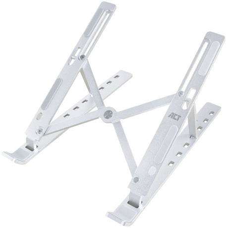 Stojak na laptopa Act Connectivity, aluminiowy, składany (aluminiowy, regulacja wysokości w 7 pozycjach)
