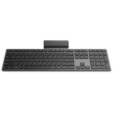 Nowoczesna bezprzewodowa klawiatura Lenovo 700 dla wielu urządzeń - zestaw stacjonarny euro103p (szary, 100%, 2,4 GHz, Bluetooth)
