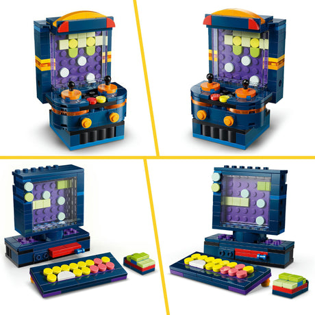 Model zabawkowy konsoli do gier retro 3w1 Lego® Creator - przekształcony w komputer stacjonarny lub automat do gier - 31380