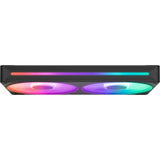 Wentylatory rdzeniowe Nzxt f240 rgb (czarne, 2 sztuki, 240 x 120 x 26 mm)