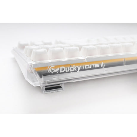 Klawiatura mechaniczna Ducky one 3 aura white rgb (biała, układ us (qwerty), cherry mx red, 100%, abs double shot, hot swap)