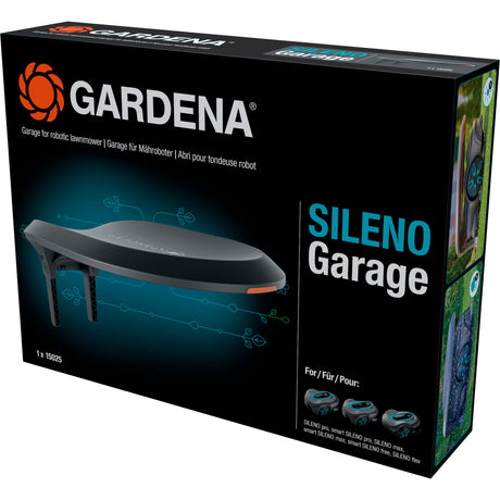 Garaż dla kosiarki automatycznej Gardena Sileno do baldachimu Sileno Pro Max Free (szary pomarańczowy)