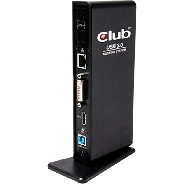 Stacja dokująca Club 3D USB Gen 1 Type A z podwójnym wyświetlaczem (czarna, CSV-3242HD, sprzedaż detaliczna)