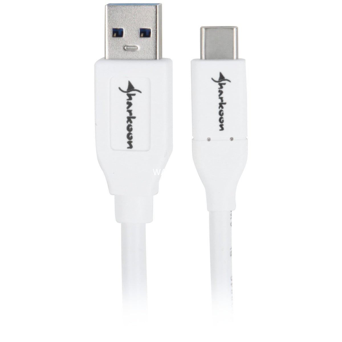 Kabel Sharkoon USB-A 3.2 > USB-C (biały, 1 metr)