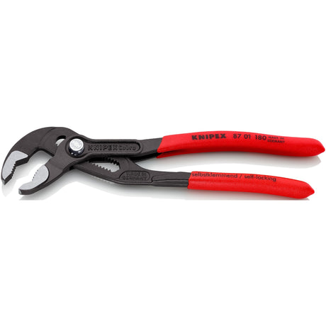 Szczypce do pomp wodnych Knipex Cobra 8701180 Szwedzkie szczypce do pomp wodnych (czerwone, 180 mm)