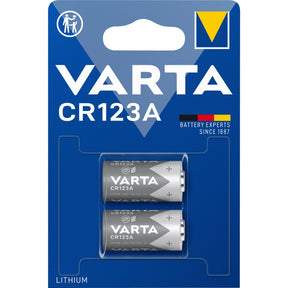 Bateria litowa cylindryczna Varta Cr123a (2 sztuki)