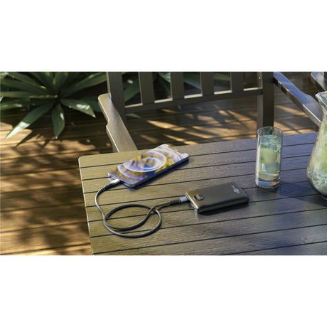 Kompaktowy power bank Goobay 10 000 mAh (czarny, 10 Ah, 1x USB-A, 1x USB-C, zasilanie, szybkie ładowanie)