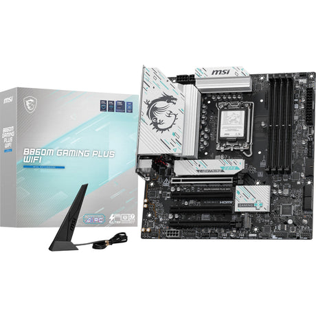 Płyta główna MSI B860M Gaming Plus WiFi Socket 1851 (RAID, 5 GB-LAN, WiFi 7, BT, dźwięk, µATX)