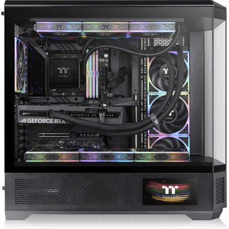 Obudowa Thermaltake View 600 tg typu big tower (czarna | 2x USB-A | 1x USB-C | szkło hartowane)