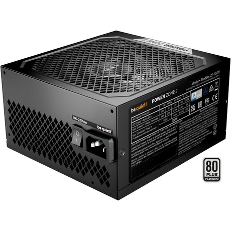 Bądź cicho! modułowy zasilacz Power Zone 2 o mocy 750 W (czarny, 1x 12V-2x6, 3x pcie)