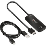 Adapter Club 3D HDMI+ Micro USB na USB-C (czarny)