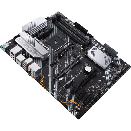 Płyta główna Asus Prime B550-Plus z gniazdem AM4 (czarno-srebrna, RAID, GB-LAN, dźwięk, ATX)