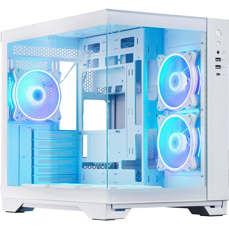 Obudowa Chieftec Visio Midi Tower (biała | 2x USB-A | 1x USB-C | RGB | szkło hartowane)
