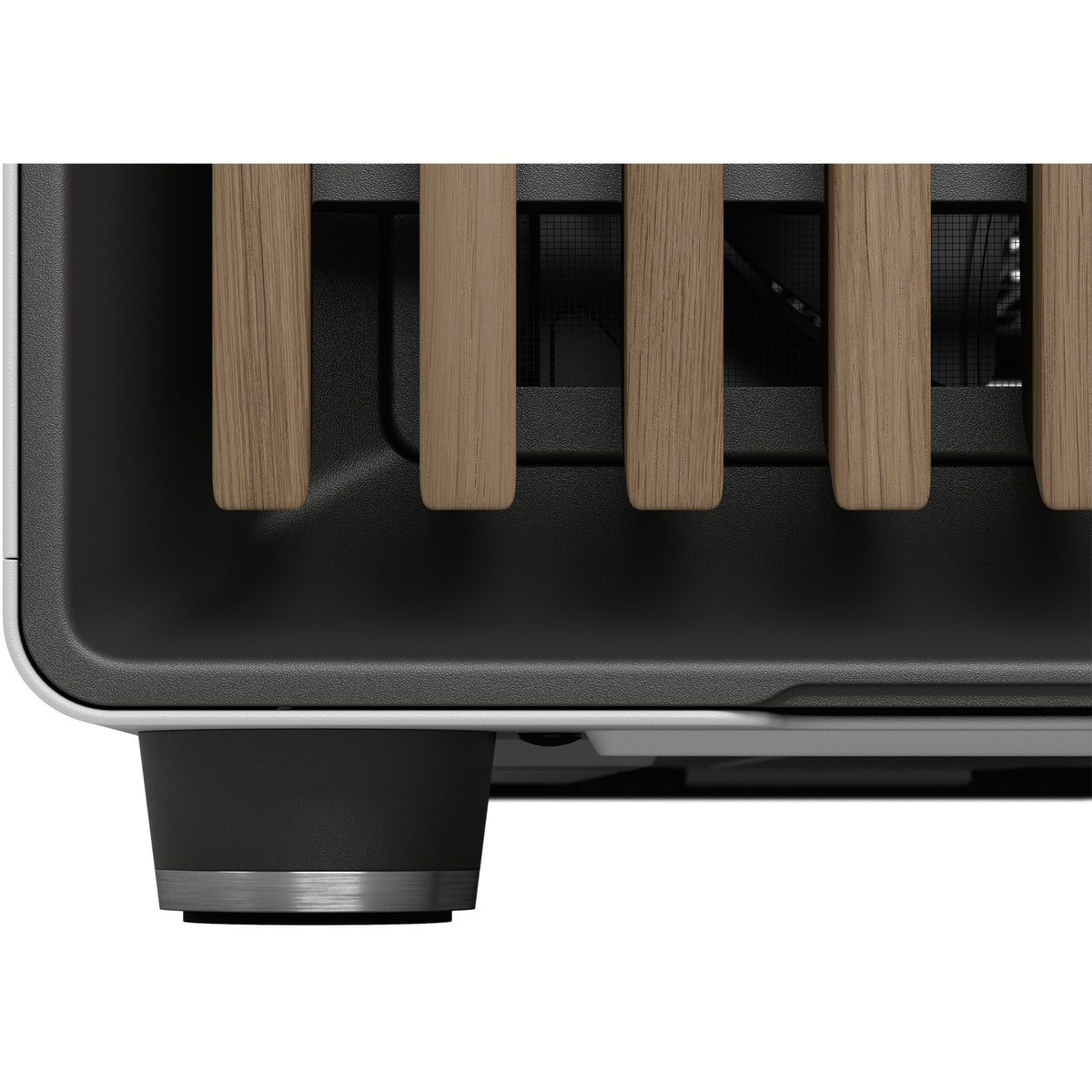 Obudowa Midi Tower o konstrukcji fraktalnej North XL (biały kolor drewna | 2x USB-A | 1x USB-C | szkło hartowane)