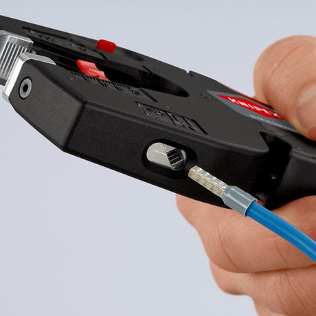 Szczypce do ściągania izolacji Knipex Nexstrip (czarno-czerwone)