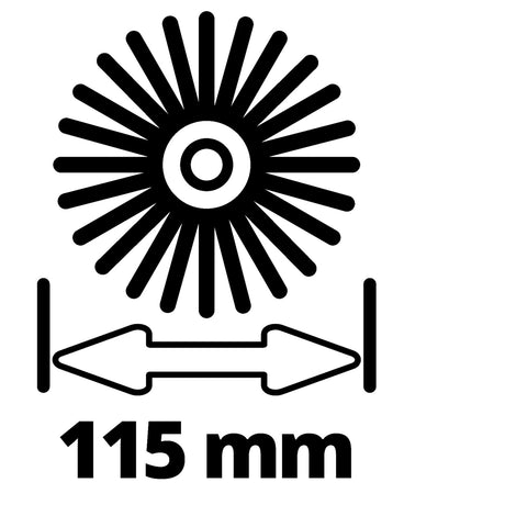 Zestaw miękkich pędzli Einhell Picobella - 2 sztuki - ø115 mm
