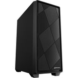 Czarna obudowa midi tower Sharkoon vs8 (czarna | 3x USB-A)