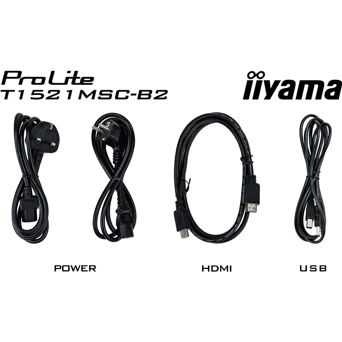 Monitor dotykowy Iiyama prolite t1521msc-b2 15 (czarny, hdmi, vga, usb-b)