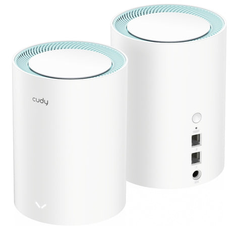 Cudy ac1200 gigabitowy system Wi-Fi mesh (2 sztuki) router mesh (biały)
