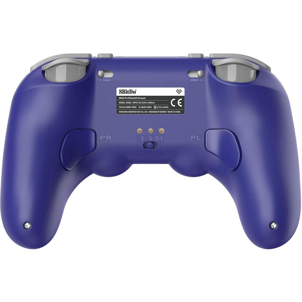 Gamepad Bluetooth 8bitdo pro 3 (fioletowo-biały, przełącznik 1 2, PC, Android, 2,4 GHz Bluetooth USB)