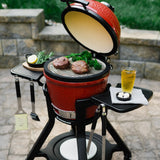 Wózek do grilla Kamado Joe Joe Jr® ze stolikami bocznymi (czarny)
