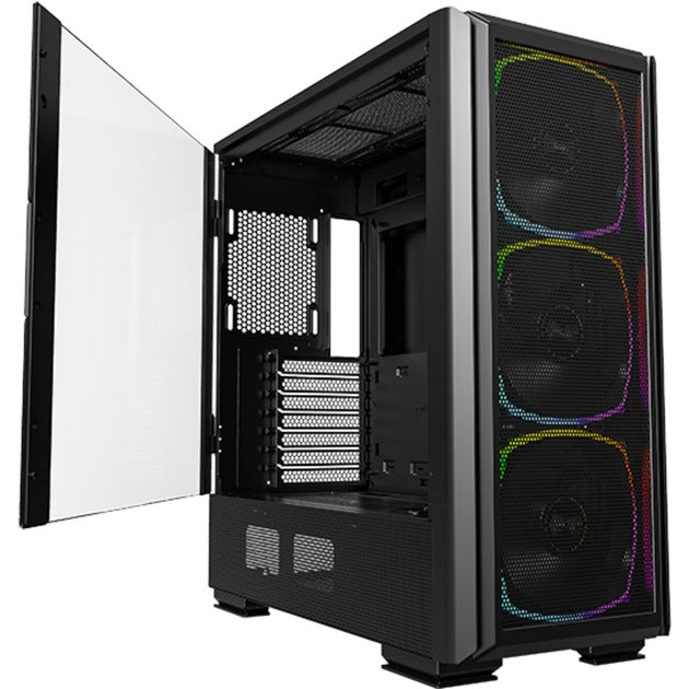 Obudowa midi tower Montech Sky Two GX (czarna | 2x USB-A | 1x USB-C | okienko)