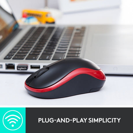 Mysz Logitech M185 szara, czarna