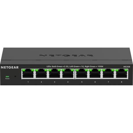 Netgear 8-portowy wielogigabitowy przełącznik niezarządzany Ethernet 2,5G (czarny, niezarządzany)