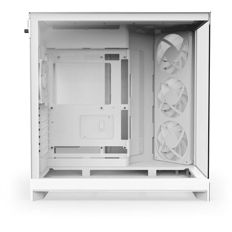 Obudowa midi tower Nzxt h9 flow rgb (biała (matowa) | 2x usb-a | 1x usb-c | rgb | szkło hartowane)