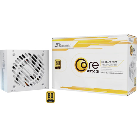 Seasonic core gx-750-v2-biały modułowy zasilacz 750 W (biały, 1x 12v-2x6, 2x pcie)