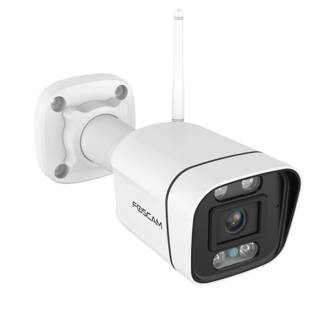 Foscam v8p, dwuzakresowa kamera bezpieczeństwa Wi-Fi 4K 8MP (biała, z alarmem dźwiękowym i świetlnym)