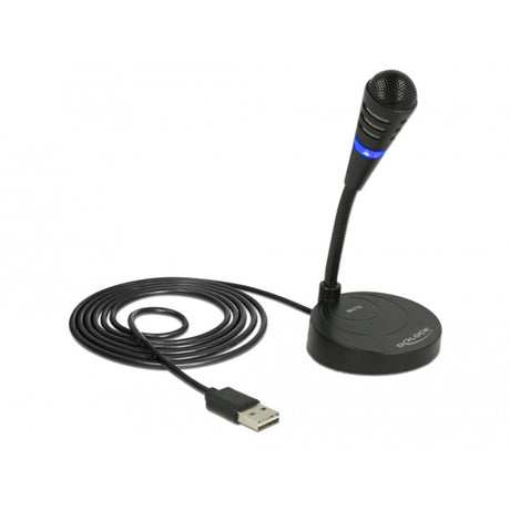 Delock Mikrofon USB (czarny, plug play)