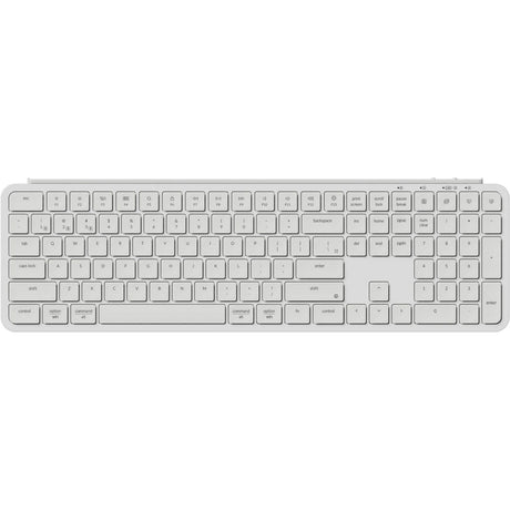 Klawiatura Keychron b6 pro ultracienka (biała, układ US (QWERTY), przełączniki nożycowe, 100%, ABS, 2,4 GHz | Bluetooth 5.2 | USB-C)