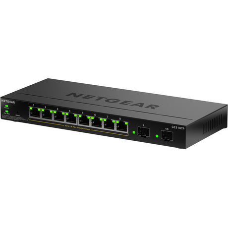 Przełącznik Netgear gs310tpv2 (czarny, budżet PoE 55W)