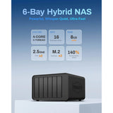 Terramaster F6-424 NAS (czarny, 2x 2,5 GBE, HDMI, USB)