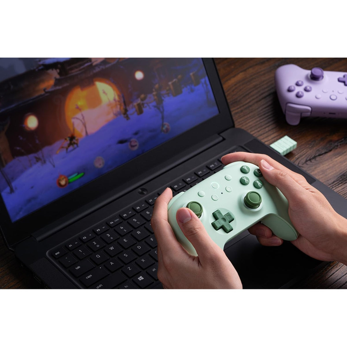 Bezprzewodowy gamepad 8bitdo Ultimate 2c (zielony)