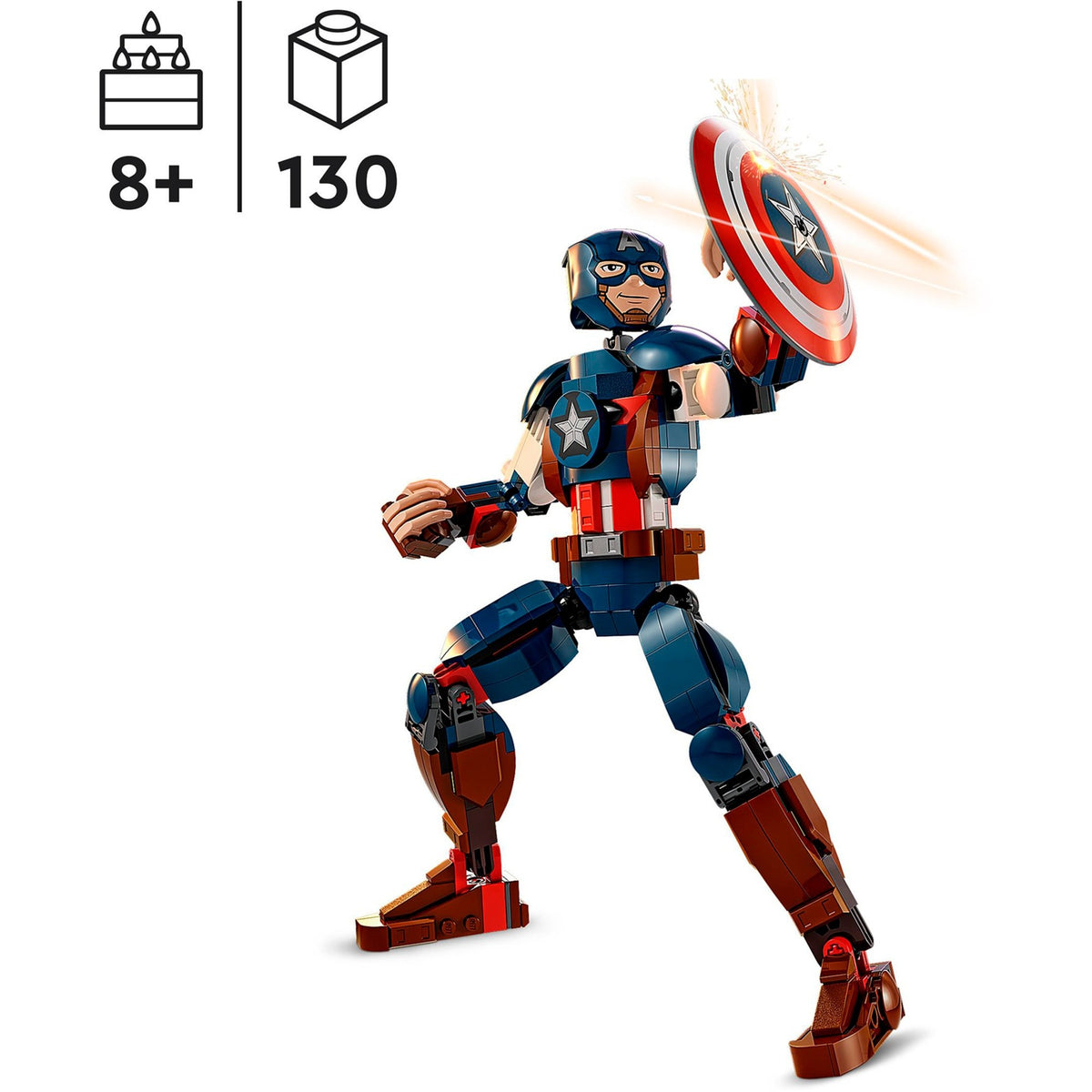 Figurka LEGO Super Heroes 76258 Kapitan Ameryka
