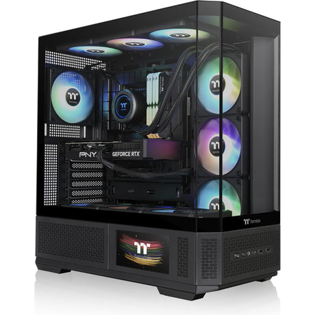 Obudowa Midi Tower Thermaltake View 370 tg argb (czarna | 2x usb-a | 1x usb-c | rgb | szkło hartowane)
